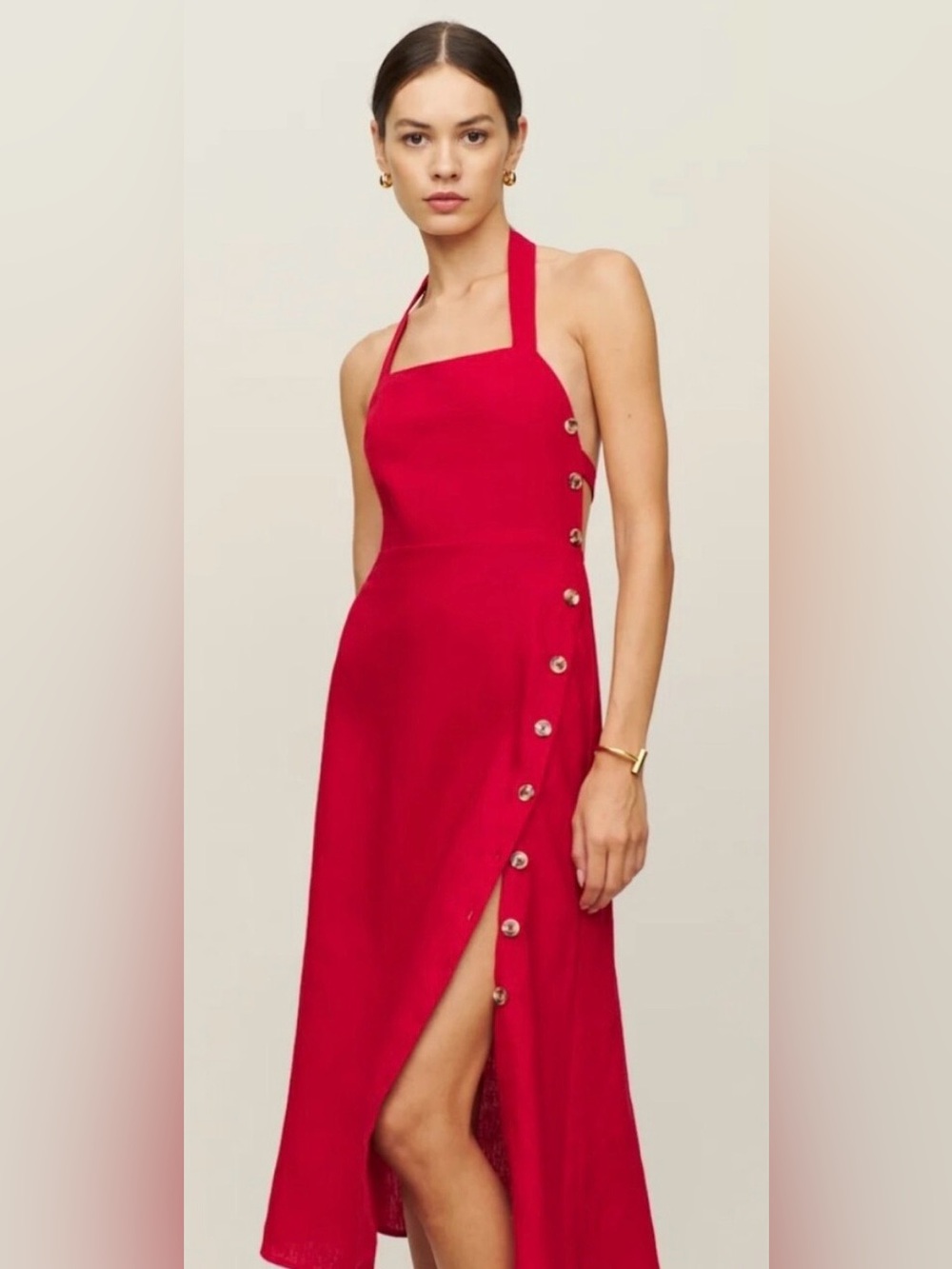 Reformation Mar Linen Dress